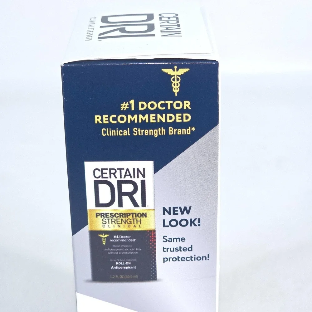 3 Pk Certain‎ Dri Clinical Strength Roll On Antiperspirant 1.2oz Hyperhidrosis